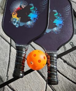 niupipo Pickleball Paddles, USAPA Approved Pro Graphite Pickleball Paddle/Paddles Set, Polypropylene Honeycomb Core, Cushion 4.72In Grip, Portable Bag/Paddle Cover, Lightweight Pickleball Racket Black 26 81rwYb2xIL