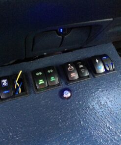 MicTuning MH002 2PCS Rocker Switch Holder Panel Housing Kit Fireproof ABS Plastic Black, 1 Pack 23 81rx4geaf7L