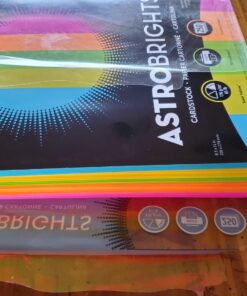 Astrobrights Color Cardstock -"Bright" Assortment, 65 lb Cover Weight, 8.5 x 11, Assorted, 250/Pack 16 81rxLzgTJWL