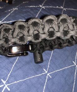 620 LB SurvivorCord Hank, Paracord 550 Type III, Military Grade, Heavy Duty Paracord with 3 Survival Strands, Cordage for Camping, with Survival Firestarter. Black (100 Ft) 100 Feet 46 81ry97FMXqL