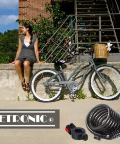 Etronic Bike Lock M6, Cable Lock 6 Feet Long Coiled Security Resettable Combo Combination Lock Bicycle Lock with Mounting Bracket Black 33 81ryeuQuT7L