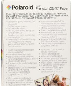 Polaroid 2x3ʺ Premium Zink Photo Paper (30 Pack) Compatible with Polaroid Mint Camera, Snap/Snap Touch Instant Print Cameras & Polaroid Mint and Zip Photo Printers. 30 Pack Zink Paper 19 81s TOrgY6L
