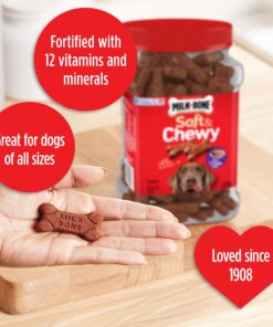 Milk-Bone Soft & Chewy Dog Treats, Beef & Filet Mignon Recipe, 25 Ounce Original 25 Ounce (Pack of 1) 30 81s UgcuuwL 1