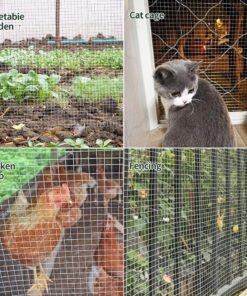 AMAGABELI GARDEN & HOME Hardware Cloth 1/2 inch 48inx100ft Galvanized After Welding 19 Gauge Square Chicken Wire Fence Mesh Roll Raised Garden Bed Plant Supports Poultry Netting Cage Snake Fence JW008 1/2inch 48inx100ft 30 81s0bSysHsS 2