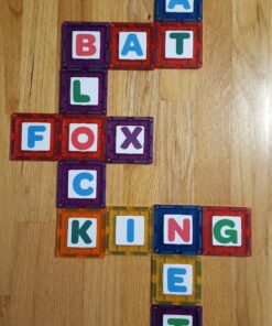 Playmags 150-Piece Magnetic Tiles Building Set – 3D Magnet Building Blocks, Creative Imagination, Inspirational, Educational STEM Toys for Kids with 1 Car Single 58 81s18ZyG9QL