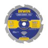 IRWIN Tools Polycrystalline Diamond-Tipped Fiber Cement Circular Saw Blade, 7 1/4-inch, 4-Tooth (4935473) 7-1/4" 4T 19 81s25lv5aSL