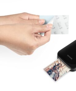 HP Sprocket Portable Color Photo Printer, Print Social Media Photos on 2x3" Sticky-Backed Paper - Black (X7N08A) 56 81s3EYSf59L