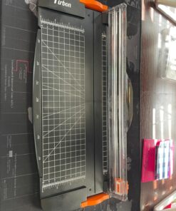 Firbon A4 Paper Cutter 12 Inch Titanium Paper Trimmer Scrapbooking Tool with Automatic Security Safeguard and Side Ruler for Craft Paper, Coupon, Label and Cardstock (Black) 1-black 48 81s4edtMgOL