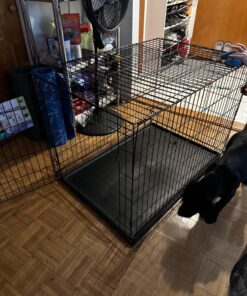 MidWest Homes for Pets Newly Enhanced Single Door iCrate Dog Crate, Includes Leak-Proof Pan, Floor Protecting Feet, Divider Panel & New Patented Features 59 81s4qtOFkrL 1