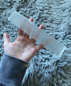 Selenite Stick 6 to 8.5 Inches long, 1 to 2 inches wide, white healing stone, strong protection powers 35 81s54pEZrNL