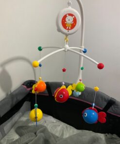 Fisca Baby Musical Crib Mobile, Infant Bed Decoration Toy Hanging Rotating Bell with Melodies Dual Purpose (Mobile & Bath Toy) 28 81s5Nc6MpfL 1