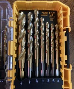DEWALT Titanium Nitride Coated Drill Bit Set, Pilot Point, 21-Piece (DW1361) 21-Piece Drill Bit Set 39 81s5OyvTfBL