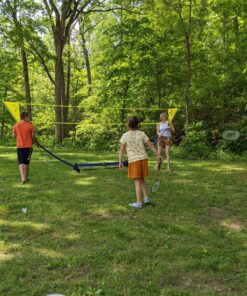 EastPoint Sports Easy Setup Badminton Set - Backyard Outdoor Game for Family Fun - Includes 2 Racket & 2 Shuttlecocks 49 81s6iezHkaL