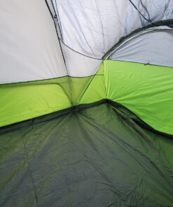 Coleman Montana Camping Tent, 6/8 Person Family Tent with Included Rainfly, Carry Bag, and Spacious Interior, Fits Multiple Queen Airbeds and Sets Up in 15 Minutes Green 8-Person 48 81s7PqKnnzL