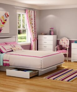 Alternative view of South Shore Step One 6-Drawer Double Dresser,Pure Black with Matte Nickel Handles Pure Black