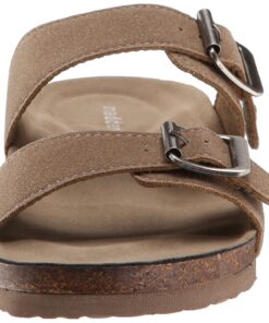 Madden Girl Women's Brando Slide-On Sandal 6 Taupe Fabric 10 81s8tUcTJ5L