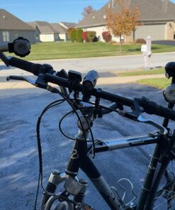 BLITZU Bike Lights, Bike Reflectors Front and Back. LED Rechargeable Headlight Rear Taillight & Bell Set Bicycle Accessories for Night Riding Men Women Kids. Gift for Dad, Mom, Boys, Girls 35 81s8wnEk1WL