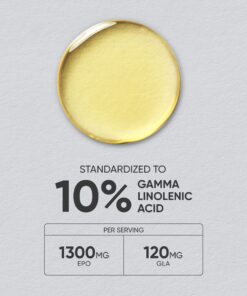 Sports Research Evening Primrose Supplement from Cold Pressed Oil - Softgels for Women’s Health & Skin Health - Gluten Free & Non-GMO GLA - High Potency 1300mg, 120 Count 120 Count (Pack of 1) 26 81s93MOzyjL 2