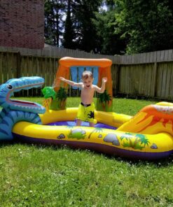 Intex Dinosaur Inflatable Play Center, 98in X 75in X 43in, for Ages 2+ 53 81s9D8D4kL