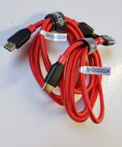 Anker USB C Cable, PowerLine+ USB-C to USB 3.0 cable (3ft/0.9m), High Durability Type C Braided Charging Cable Compatible with Samsung Galaxy S10, S9, Huawei P10, P9, Sony XZ, HTC 10 and More (Red) 3ft Red 73 81s9yNL0iLL