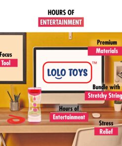 Liquid Motion Bubbler Sensory Toys – 2 Pc Set Bundle Stretchy String Fidget Toys Timer for Stress Relief and Anxiety Relief Great for Toddler, Children, Kids, Adults, Seniors, ADHD Autism ADD Orange 2 Pc Set -Orange 11 81sAhhSIEjL