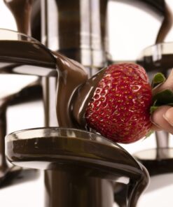 Nostalgia 4 Tier Electric Chocolate Fondue Fountain Machine for Parties - Melts Cheese, Queso, Candy, and Liqueur - Dip Strawberries, Apple Wedges, Vegetables, and More - 32-Ounce - Stainless Steel Original 26 81sBKuAJe L