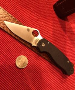 Spyderco Para 3 Signature Folding Utility Pocket Knife with 2.95" Stainless Steel Blade and G-10 Handle - Everyday Carry - PlainEdge - C223GP 42 81sBvpli1KL