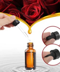 Yesker Amber Glass Bottles for Essential Oils with Glass Eye Dropper 30 ml (1oz) for Essential Oils, Chemistry Lab Chemicals, Colognes & Perfumes- Pack of 6 6 Pack 20 81sCWhk28OL