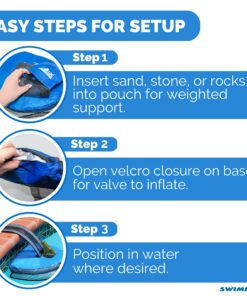 SWIMLINE HYDROTOOLS ORIGINAL 70200 FrogLog Animal Saving Escape Ramp For Pools & Spas | For All Small Animals Entering The Pool | Heavy Duty Material & Long Lasting | Reduces Pool Maintenance Blue 23 81sClFHhcBL