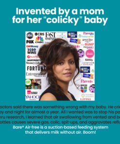 Bare Air-Free 8oz Twin + 2 Nipples by Bittylab. Perfe-Latch (breastfed Babies) & Easy-Latch (Babies fed with Baby Bottles). Cuts Down on Reflux, Colic, Gas, Fuss & Sleep Troubles. Easy Instructions. 16 81sCtt2KBjL