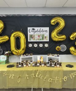 YuBoBo 2024 Graduation Cupcake Toppers, 48 PCS Food/Appetizer Picks For Graduation Party Mini Cake Decorations, Diploma, 2024, Grad Cap Set 48 Pieces (Gold) Gold 34 81sDOXyCzNL