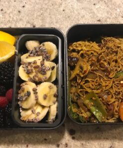 monbento - Large Bento Box MB Square Onyx with Compartments - Leakproof Lunch Box for Work or Meal Prep - BPA Free - Food Grade Safe - Black Black Onyx 31 81sDZMJ15fL