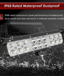 YITAMOTOR LED Light Bar 2Pack 54W 9inch Led Light Pod Spot Flood Combo Offroad Light Driving Fog Light Reverse Light Waterproof Van ATV Motorcycle Truck Boat Golf Cart 12V, 2 Years Warranty 9" 54W Combo Black 12 81sGSTDCtVL