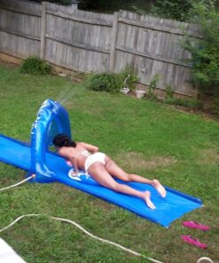 Jilong Outdoor Inflatable 16 Foot Slip and Slide Icebreaker Water Slide with Racing Raft and Water Sprayer for Ages 4 and Up, Blue 24 81sJ4wdRoL