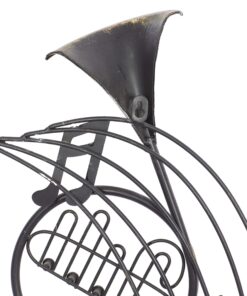 Deco 79 Metal Musical Notes Wall Decor with Trumpets, 39" x 4" x 22", Brown 39" x 4" x 22" 21 81sJfxVCsnL
