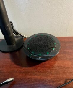 Jabra Speak 510 UC Wireless Bluetooth Speakerphone – Outstanding Sound Quality, Portable Conference Speaker for Holding Meetings Anywhere - Certified for Zoom & Google Meet UC Optimized (Standard) 34 81sKLb6kyiL