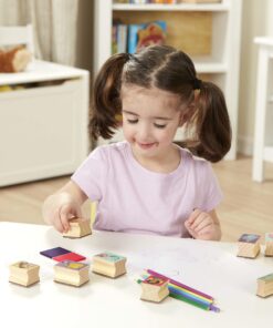 Melissa & Doug Disney Princess Wooden Stamp Set: 9 Stamps, 5 Colored Pencils, and 2-Color Stamp Pad With Washable Ink For Kids Ages 4+ 21 81sMNYN64bL 3