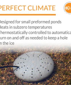 K&H Pet Products Thermo-Pond Perfect Climate Submersible Pond Deicer Gray 8" x 8" 300W, 1 Count (Pack of 1) 9 81sNzeYm9 L
