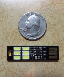 Yitee 5pcs LED Circuit Boards USB Light Keychain Super Bright 6 LEDs Mini USB Light Lamp with Smart Touch Electrodeless Dimming Switch for Laptop Keyboard Light(Pure White), Qty:5 6-LED Touch Dimmer Switch(5pcs) 50 81sOHjsDEbL