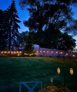 Brightech Ambience Pro Solar Powered Outdoor String Lights, 48 Ft Commercial Grade Waterproof Patio Lights, 15 Edison Bulbs, Shatterproof LED Chirstmas Solar String Lights - 1W LED, Soft White 48 Feet 36 81sPaZJ6v1L