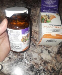 New Chapter Men's Multivitamin for Immune, Stress, Heart + Energy Support with Fermented Nutrients - Every Man's One Daily, Made with Organic Vegetables & Herbs, Non-GMO, Gluten Free - 48 ct 48 Count (Pack of 1) 29 81sRX auSxL 3