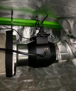 TerraBloom 4 Inch Inline Fan ECMF-100 - Quiet HVAC Grow Tent Fan with Digital Speed Controller- Premium Metal Casing 40-75% Energy Efficient EC Motor - For Large Spaces 4" / 100mm Diameter (141CFM, 21W, Steel Housing) 45 81sS2RX3BML