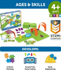 Learning Resources Code & Go Robot Mouse Activity Set, 83 Pieces, Ages 4+, Screen-Free Early Coding Toy for Kids, Interactive STEM Coding Pet 21 81sS3VwysnL