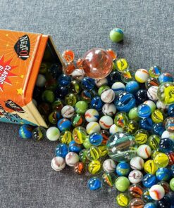 Neato! Classics 160 Marbles In A Tin Box by Toysmith - Retro Nostalgia Glass Shooter, Marble Games Are Timeless Play For Kids - Boys & Girls 24 81sSjpUp57L
