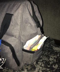 Backpack Diaper Bag Wide Open Design with Stroller Straps Changing Pad & Insulated Pockets for Both Mom & Dad 44 81sT9t89hWL 1