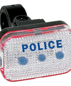 M-Wave Blue LED Bicycle Taillight White/ Blue, Universal Fit