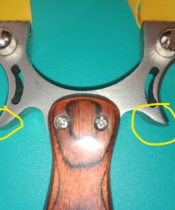 D&Q Slingshot High Velocity Catapult with 10 Pcs Flat Bands Powerful Professional Sling Shot with Aiming Points for Adult Shooting Fishing Hunting Competition 30 81sTsdKjunL