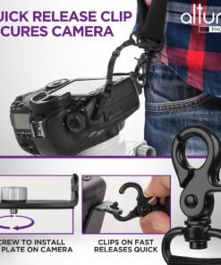 Altura Photo Camera Neck Strap w. Quick Release & Safety Tether For Photographers - Adjustable DSLR Camera Strap for Sony, Nikon & Canon - Safe & Secure Camera Strap 31 81sVHy 00jL