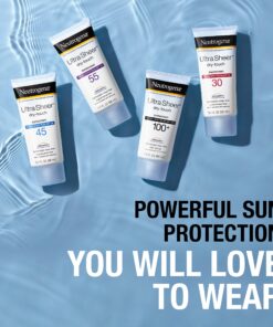 Neutrogena Ultra Sheer Dry-Touch Water Resistant and Non-Greasy Sunscreen Lotion with Broad Spectrum SPF 45, TSA-Compliant travel Size, 3 Fl Oz, Pack of 2, 6 Fl Oz 3 Fl Oz (Pack of 2) 19 81sVU8GloKL