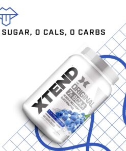 XTEND Original BCAA Powder Blue Raspberry Ice | Sugar Free Post Workout Muscle Recovery Drink with Amino Acids | 7g BCAAs for Men & Women | 90 Servings 90 Servings (Pack of 1) 17 81sVubWL8gL 1